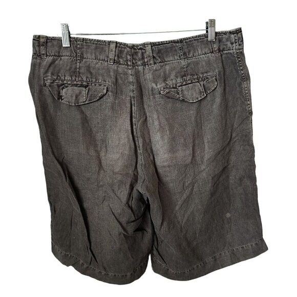 Orvis Men's Linen Shorts Size 38 Lightweight‎ Breathable Brown Beach 11" Inseam - Picture 2 of 10